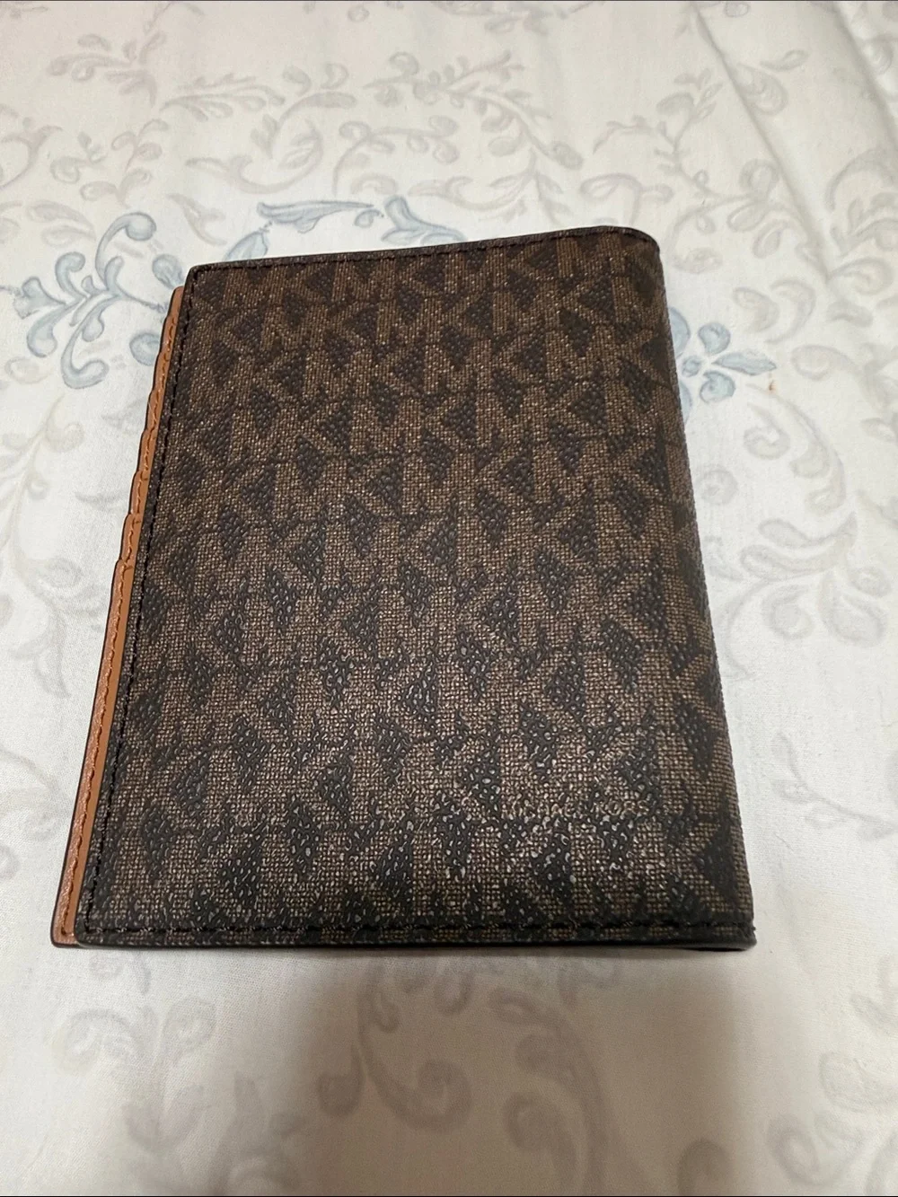 Michael Kors Brown Signature MK Card & Passport Holder